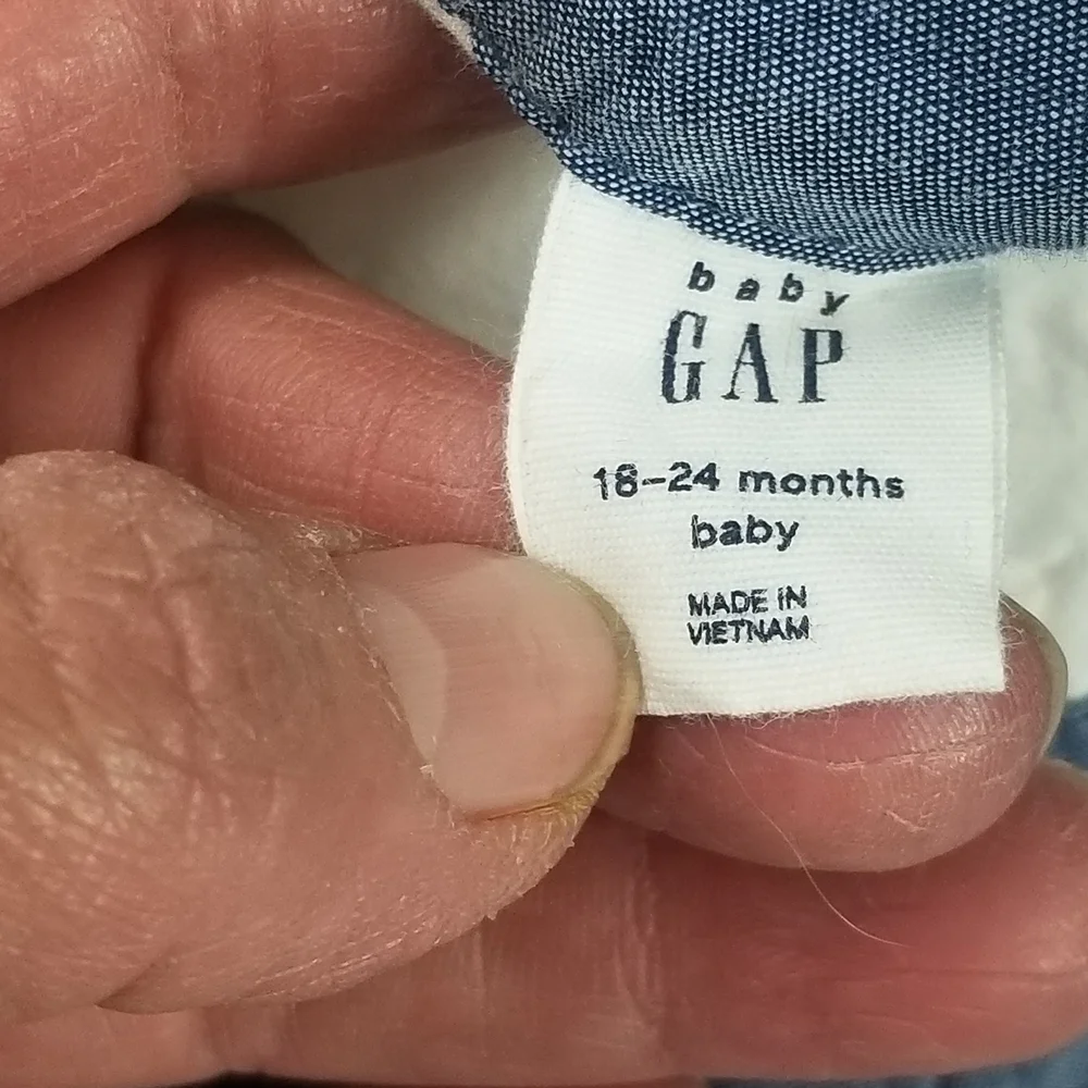 GAP Blue and White Floral Dress